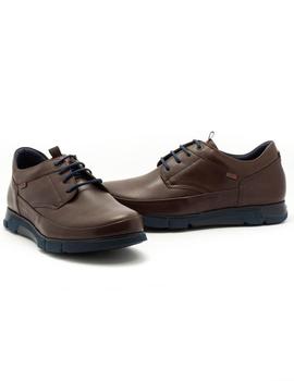 Zapato Fluchos De Piel Marron F0402