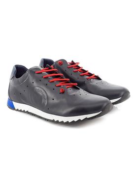 Zapato Be Cool De Piel Azul 2837