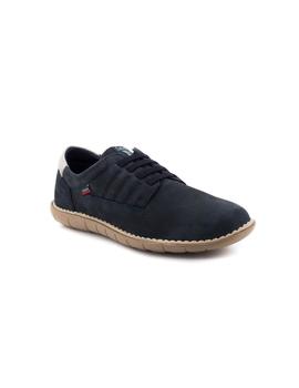 Zapato Callaghan De Piel Azul 11004
