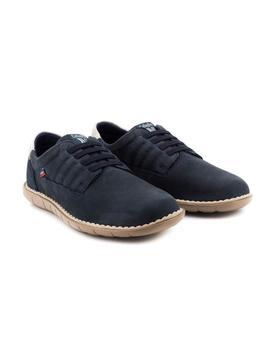 Zapato Callaghan De Piel Azul 11004