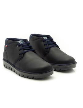 Botin Callaghan De Piel Azul 16701