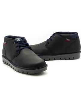Botin Callaghan De Piel Azul 16701