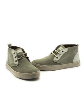 Botin NaturalWorld De Piel Gris 6752