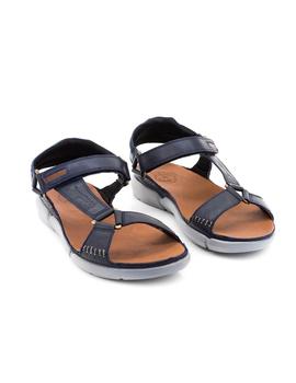 Sandalia KangaRoos De Piel Azul 966-14