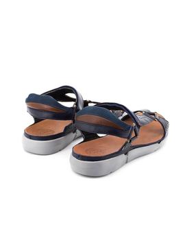 Sandalia KangaRoos De Piel Azul 966-14