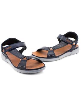 Sandalia KangaRoos De Piel Azul 966-14