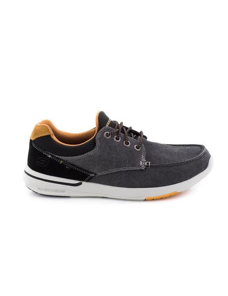 skechers relaxed fit hombre gris