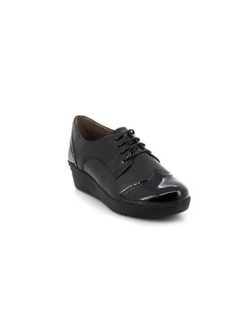 Zapato FlexGo De Piel Negro 18W50009