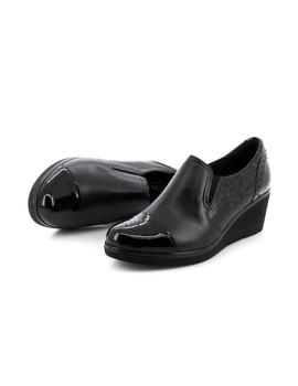 Zapato Pitillos De Piel Negro 1224