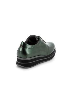 Zapato Pitillos De Piel Verde 1330