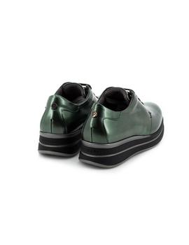 Zapato Pitillos De Piel Verde 1330