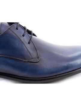 Zapato Donatelli De Piel Azul 9843