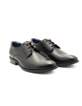 Zapato Fluchos De Piel Negro Heracles