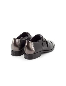 Zapato Pitillos De Piel Negro 1353