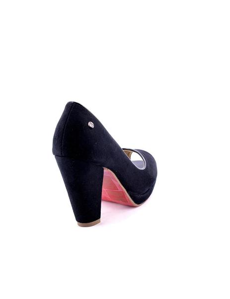 Mustang Peep-Toe Negro para Mujer Monchel.