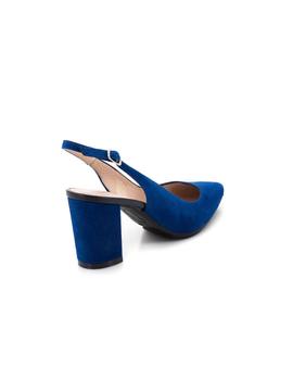 Zapato Angel Alarcon De Piel Azul 18344