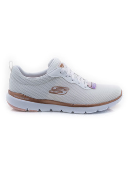 Deportivo  Skechers Blanco Flex Appeal 3.0