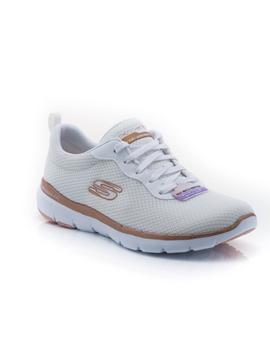 Deportivo  Skechers Blanco Flex Appeal 3.0