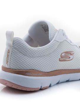 Deportivo  Skechers Blanco Flex Appeal 3.0