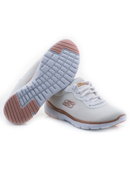 Deportivo  Skechers Blanco Flex Appeal 3.0