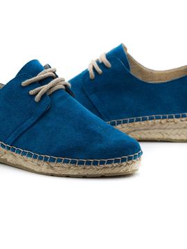 Zapatillas Pasfor 255 De Piel Azules para Mujer