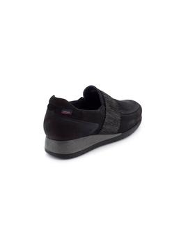 Mocasin Callaghan De Piel Negro 20107