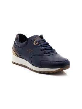 Deportivo Kangaroos 8145 De Piel Azul para Hombre