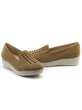 Mocasin D'Chicas 5224 De Piel Beige para Mujer