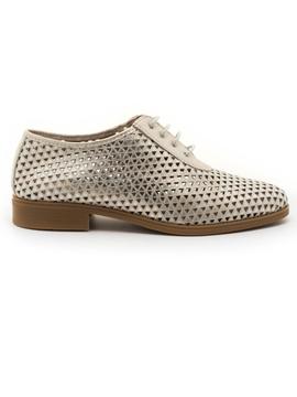 Zapatos Pitillos 3920 De Piel Oro para Mujer