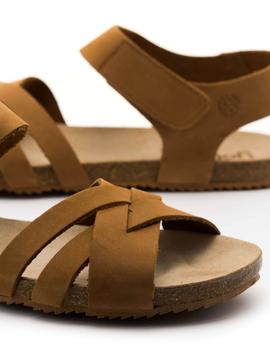 Sandalias Yokono Genova De Piel Cuero para Mujer