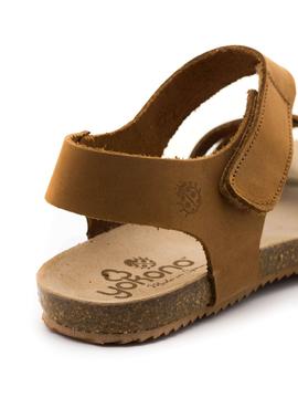 Sandalias Yokono Genova De Piel Cuero para Mujer