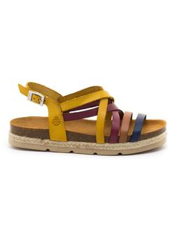 Sandalia Yokono Java-057 Mostaza para Mujer
