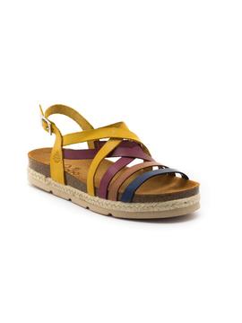 Sandalia Yokono Java-057 Mostaza para Mujer