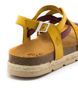 Sandalia Yokono Java-057 Mostaza para Mujer