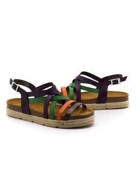 Sandalias Yokono Java-057 Moradas para Mujer