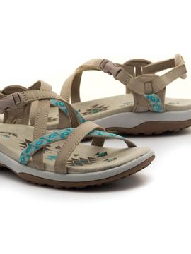 Sandalia Skechers Reggae Slim Beige