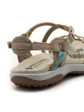 Sandalia Skechers Reggae Slim Beige