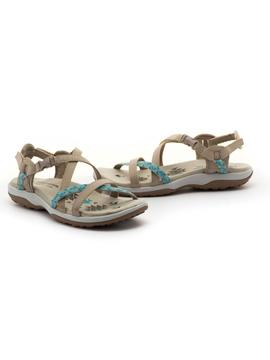Sandalia Skechers Reggae Slim Beige