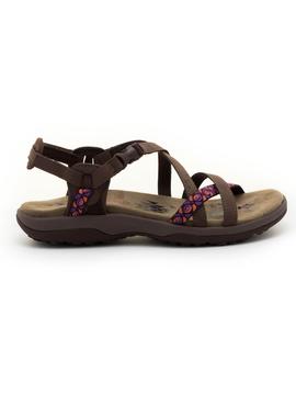 Sandalias Skechers Reggae Slim Marrones para Mujer
