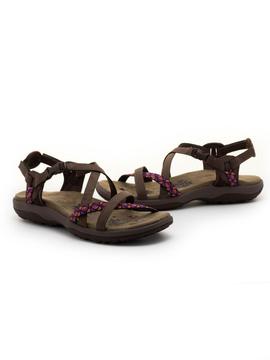 Sandalias Skechers Reggae Slim Marrones para Mujer