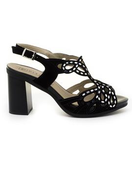 Sandalias Pitillos 5580 De Piel Negras