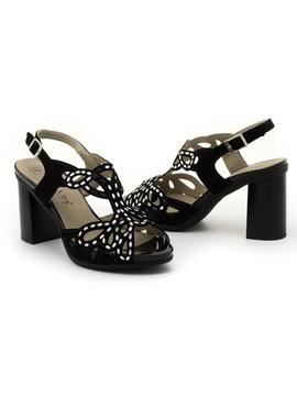 Sandalias Pitillos 5580 De Piel Negras