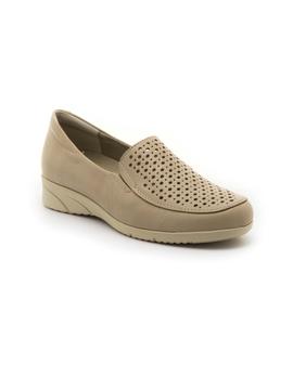 Mocasines Pitillos 2912 De Piel Crema