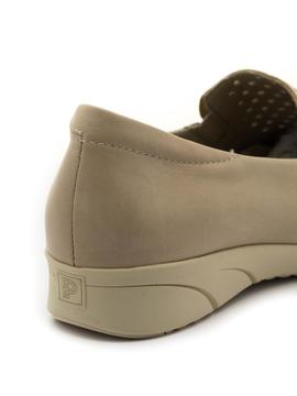 Mocasines Pitillos 2912 De Piel Crema