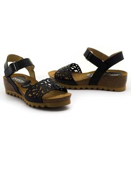 Sandalias Dorking 7847 Bio Negras para Mujer