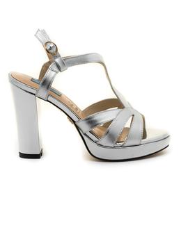 Sandalias Chiller 19075 De Piel Plata para Mujer