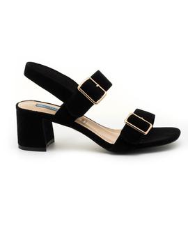 Sandalias Chiller 19040 De Piel Negras