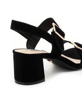 Sandalias Chiller 19040 De Piel Negras