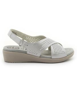 Sandalias Kangaroos 760 De Piel Plata para Mujer