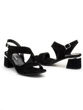 Sandalia Alpe 4165 Negra de Piel
